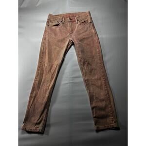 Levi's 511 Men's Slim Fit Straight Leg Pink Denim Jeans - Size 33x29